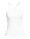 Ottod'ame Woman Top White Size 10 Viscose, Elastane