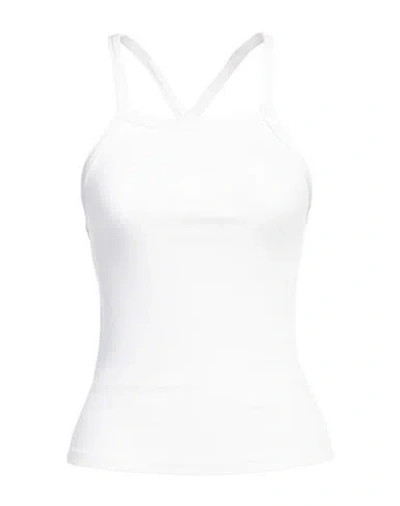 Ottod'ame Woman Top White Size 10 Viscose, Elastane