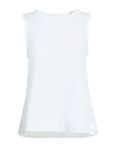 Ottod'ame Woman Top White Size 12 Cotton