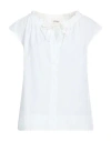 Ottod'ame Woman Top White Size 4 Cotton In White