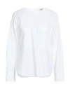 Ottod'ame Woman Top White Size 8 Cotton