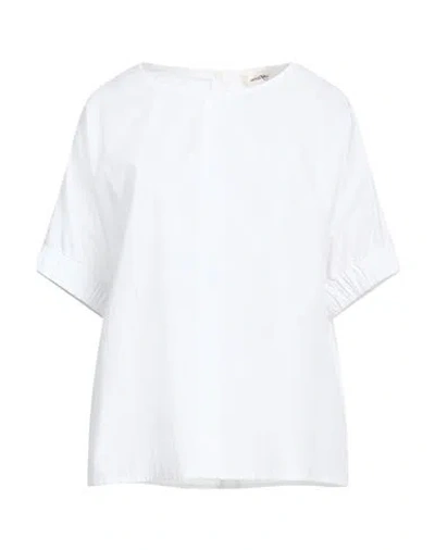 Ottod'ame Woman Top White Size 8 Cotton