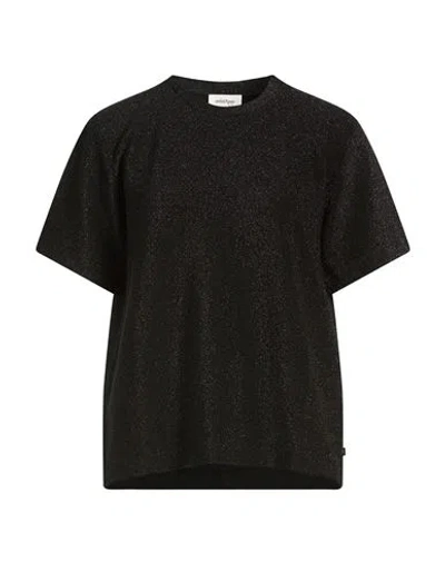 Ottod'ame Woman T-shirt Black Size 12 Viscose, Polyester, Nylon, Elastane
