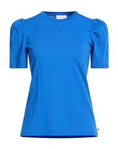 Ottod'ame Woman T-shirt Blue Size 6 Cotton