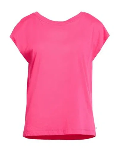 Ottod'ame Woman T-shirt Fuchsia Size 6 Cotton In Pink