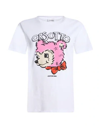 Ottod'ame Woman T-shirt White Size 8 Cotton