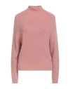 Ottod'ame Woman Turtleneck Antique Rose Size 12 Polyamide, Acrylic, Polyester, Wool, Alpaca Wool