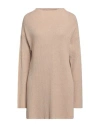 Ottod'ame Woman Sweater Beige Size 10 Polyamide, Wool, Viscose, Cashmere In Beige