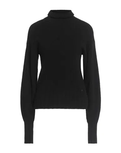 Ottod'ame Woman Turtleneck Black Size 8 Polyamide, Acrylic, Wool, Alpaca Wool, Elastane