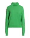 Ottod'ame Woman Turtleneck Light Green Size L Merino Wool, Viscose, Polyamide, Cashmere