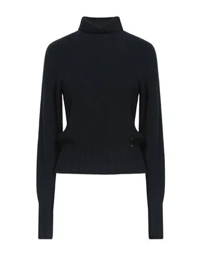 Ottod'ame Woman Turtleneck Midnight Blue Size 8 Polyamide, Acrylic, Wool, Alpaca Wool, Elastane