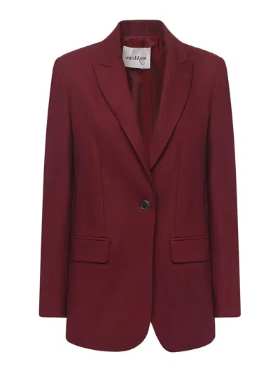 Ottod'ame Wool Blend Blazer In Black