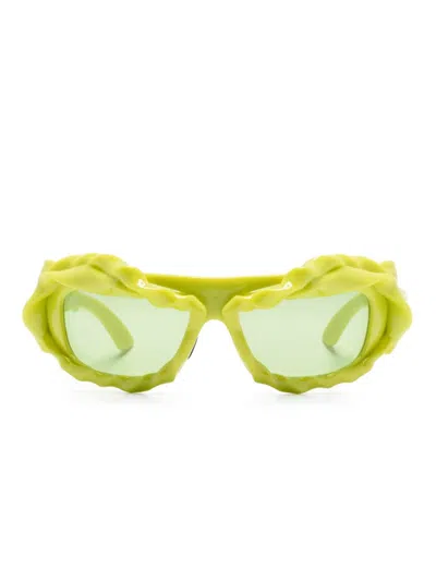 Ottolinger Sunglasses Green In 绿色的