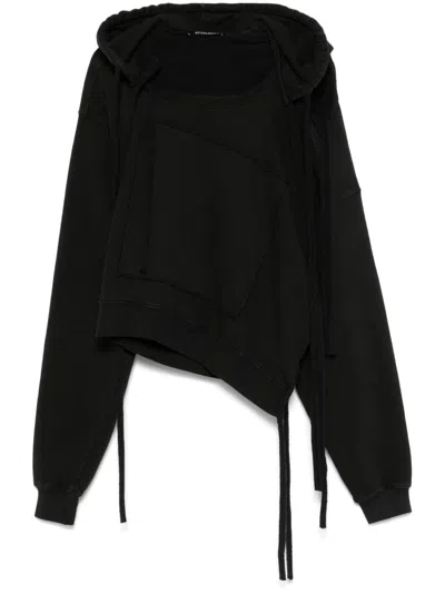 OTTOLINGER ASYMMETRIC-DESIGN HOODIE
