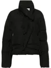Ottolinger Asymmetric Short Down Jacket In Black