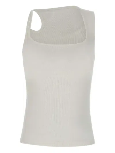 Ottolinger Asymmetric Tank Top In White