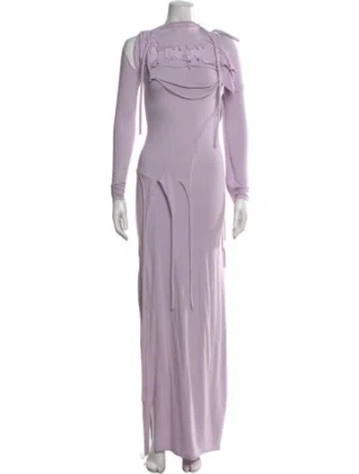 Pre-owned Ottolinger Asymmetrical Long Dress In Purple