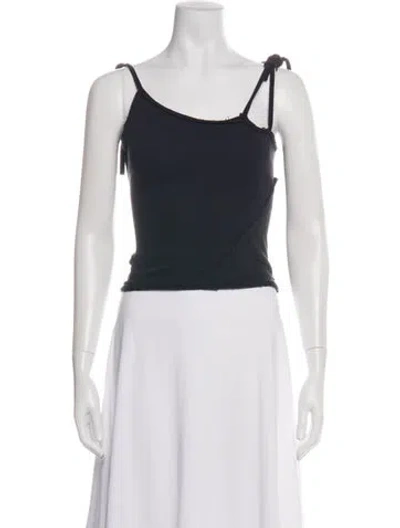 Pre-owned Ottolinger Asymmetrical Sleeveless Crop Top In Multi