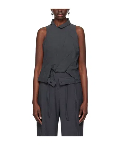 Ottolinger Asymmetrically Designed Vest In Black