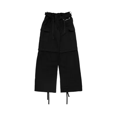 Pre-owned Ottolinger Baggy Cargo Pants 'black' | Women's Size Xs