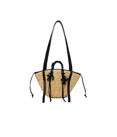 Ottolinger Basket Tote In Beige