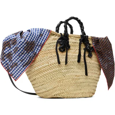 Ottolinger Beige Big Basket Tote In Brown