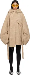 Ottolinger Beige Cozy Coat In Beige