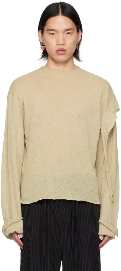 Ottolinger Beige Deconstructed Sweater