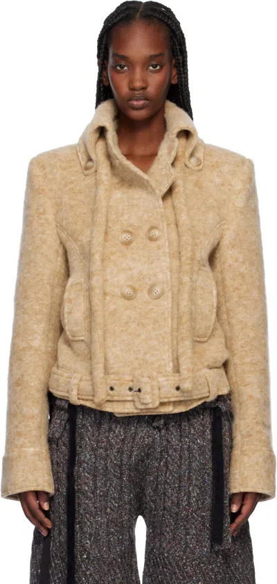 Ottolinger Beige High Collar Jacket