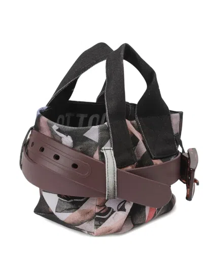 Ottolinger Belted Mini Tote Bag In Black