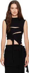 Ottolinger Cut Out Knit Top In Black