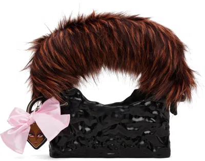 Ottolinger Black Furry Baguette Ceramic Bag
