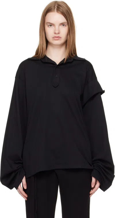 Ottolinger Black Long Sleeve Polo