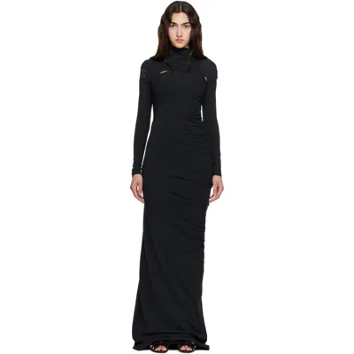 Ottolinger Black Lounge Gown Maxi Dress