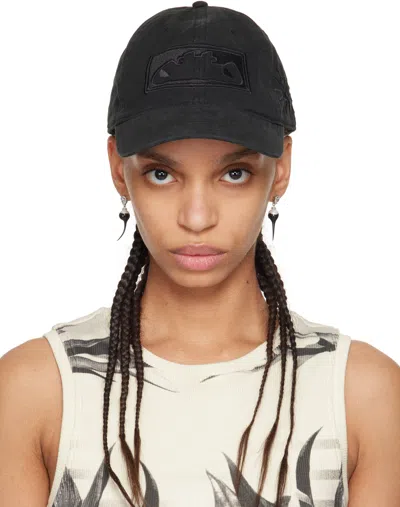 Ottolinger Otto Cotton Baseball Cap In Black