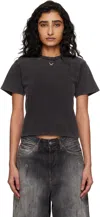 Ottolinger Pierced Fitted T-shirt In Black