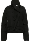 Ottolinger Asymmetric Short Down Jacket In Black