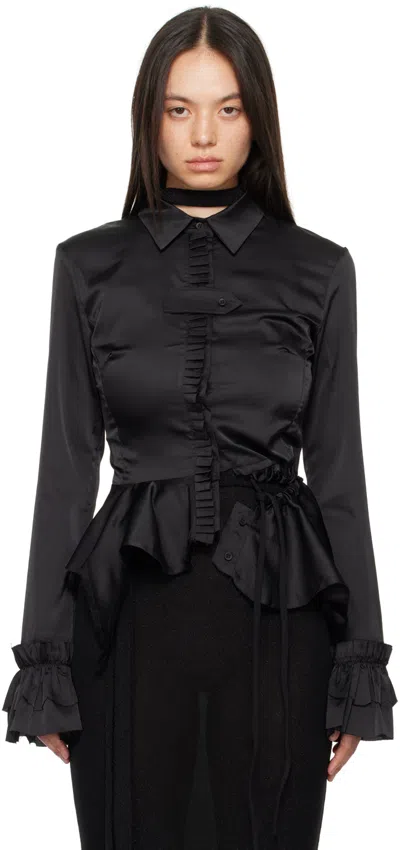 Ottolinger Black Ruffled Blouse