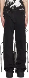 Ottolinger Black Signature Wrap Jeans In Grey