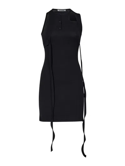 Ottolinger Black Stretch Cotton Mini Dress