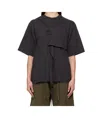 Ottolinger Black Wrap T-shirt In Black