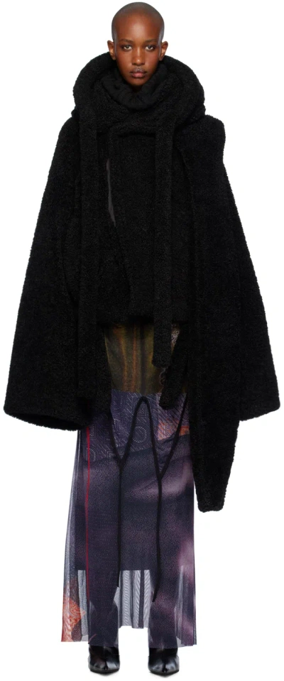 Ottolinger Black Wrap Teddy Short Jacket