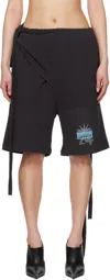 Ottolinger Otto Wrap Track Shorts In Black