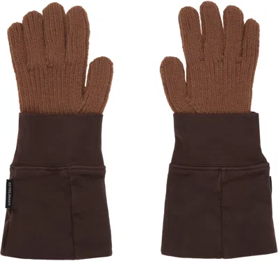 Ottolinger Brown Deconstructed Sleeve Glove