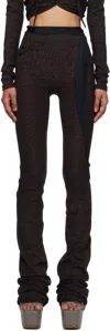 Ottolinger Brown Drape Lounge Pants In Black
