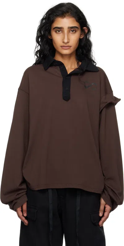 Ottolinger Brown Longsleeve Polo