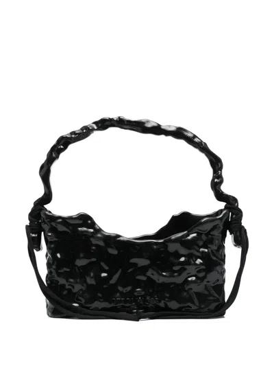 Ottolinger Signature Recycled Thermoplastic-polyurethane Top-handle Bag In Black