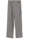 Ottolinger Wool Blend Wrap Trousers In Grey