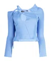Ottolinger Top Mit Cut-outs In Blue