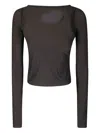 Ottolinger Cut-out Long-sleeved Top In Brown